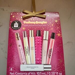 Sephora Favorites Perfume Sampler Set with Pink and Gold Accents